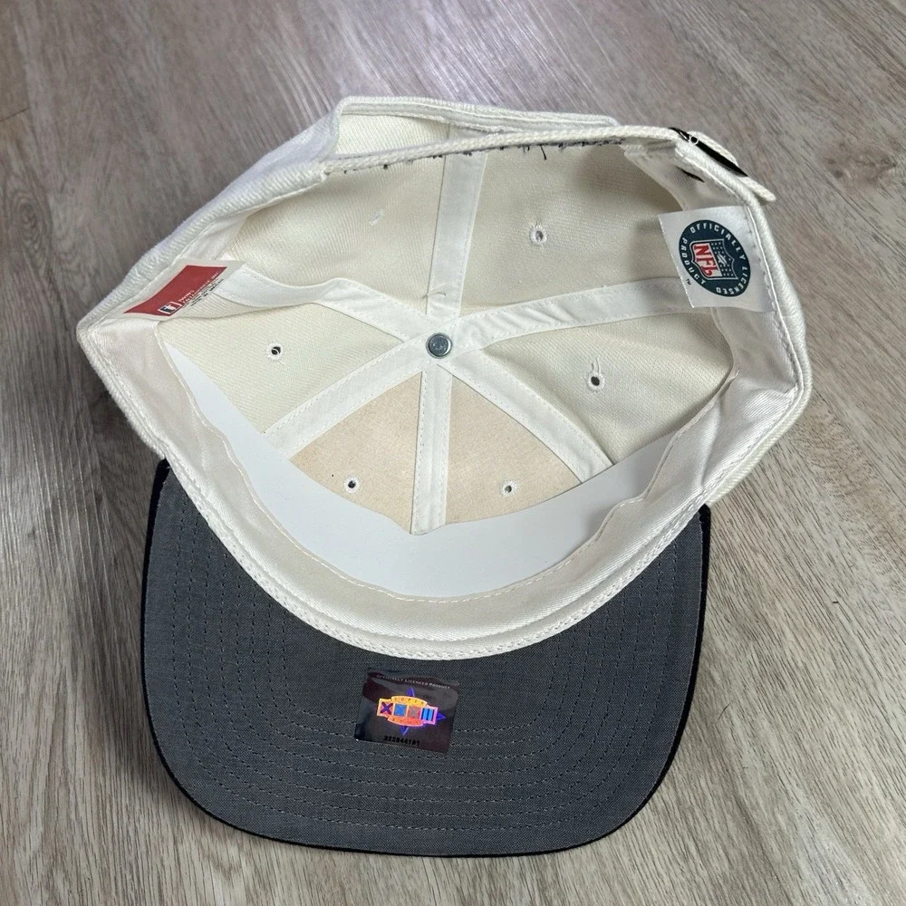 VTG 1998 Super‎ Bowl XXXII Strapback Hat NWT NFL San Diego Twins Beige Cap